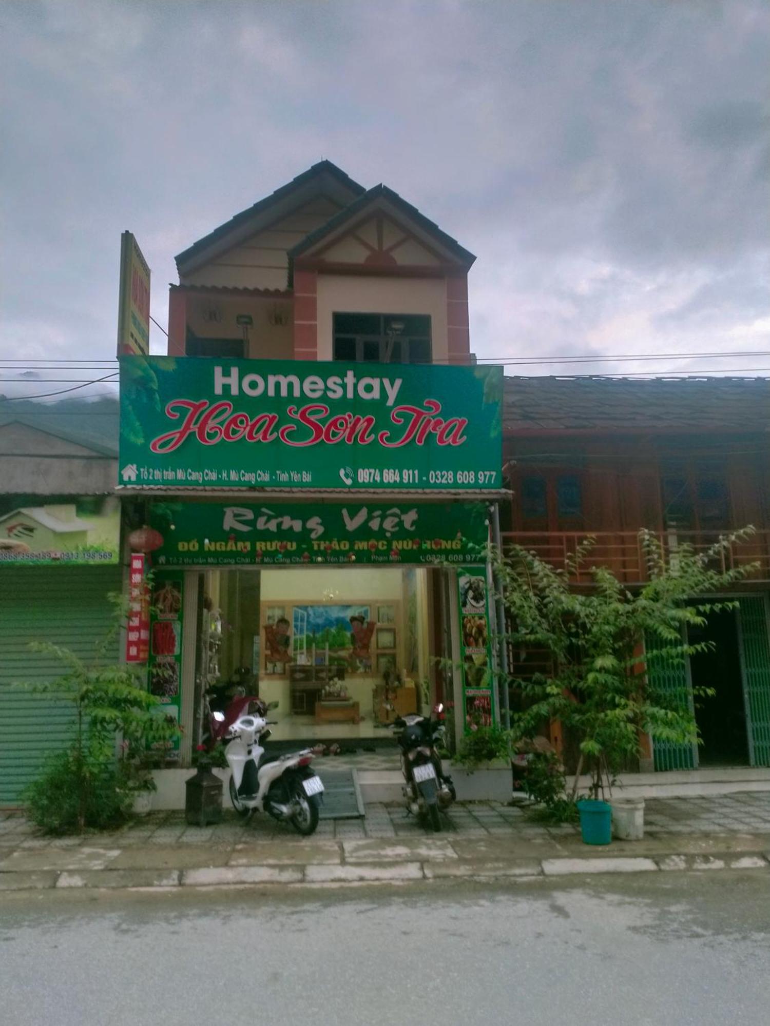 Hoa Son Tra Hotel Mu Cang Chai Exteriér fotografie